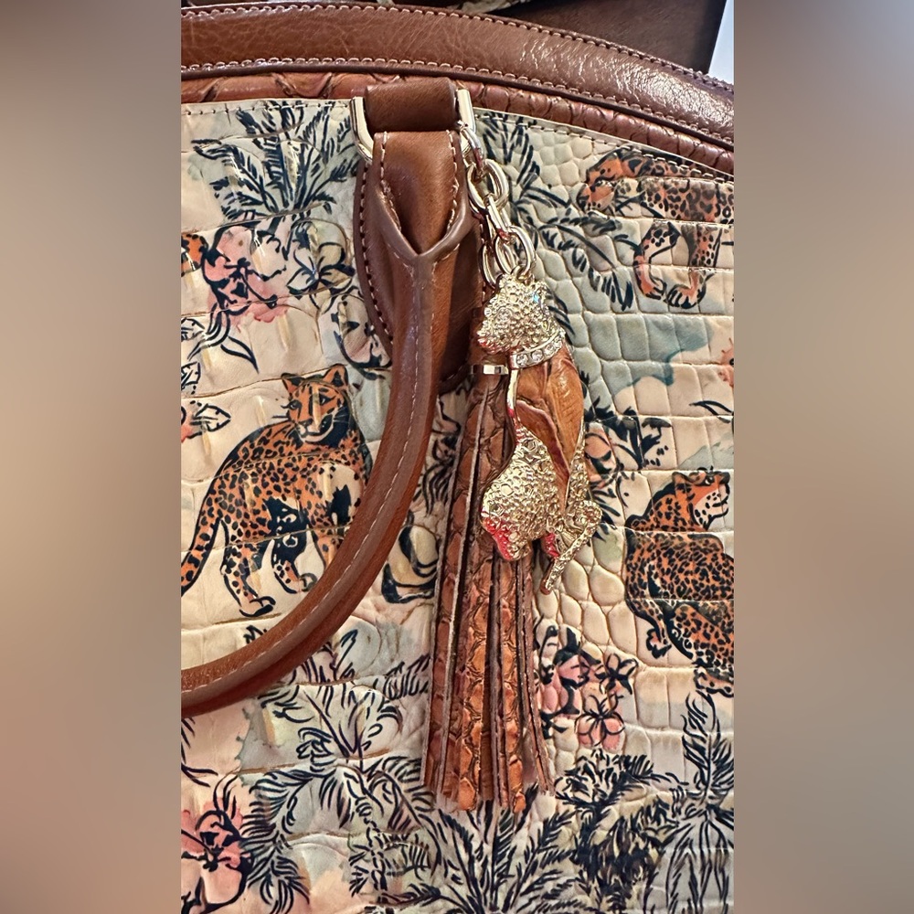 Brahmin Large Duxbury Satchel & Ady Wallet NWT ~ Souvenir Panthera🐆Animal Print - Picture 9 of 9